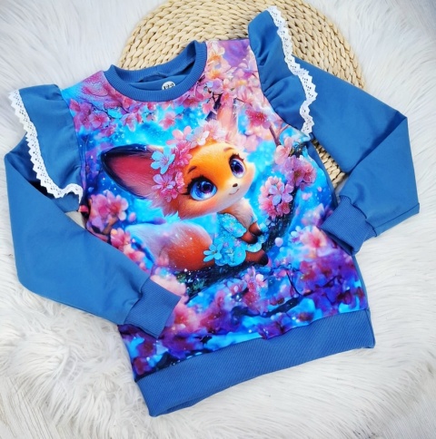 Bluza lisek z falbakami