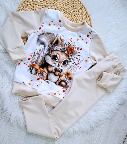 Bluza panel wiewiórka