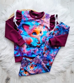 Bluza panel lisek z falbankami