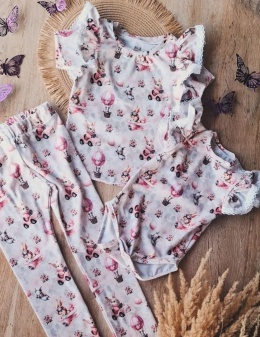 Bluzka zwierzątka w balonach z falbanka