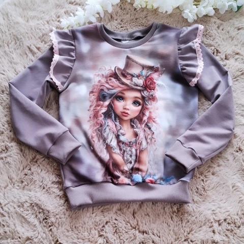 Bluza panel + falbanka