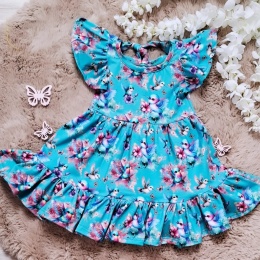 Sukienka Limona rękaw motylek