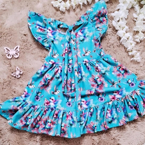 Sukienka Limona rękaw motylek